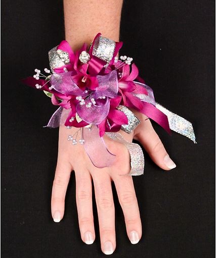 PURPLE PARADISE PROM CORSAGE