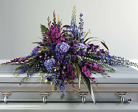 Purple Passion Casket Spray