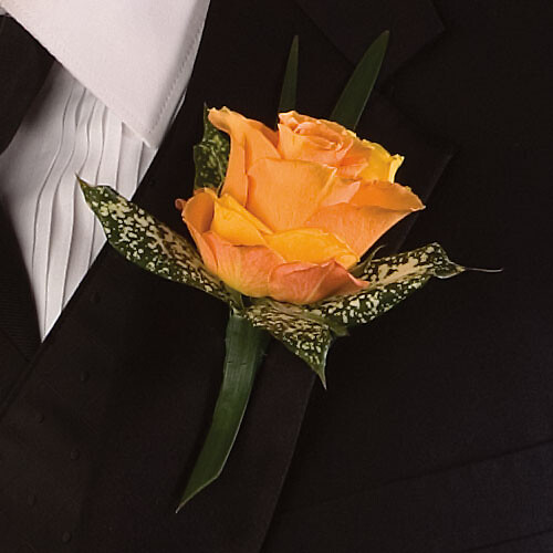 Orange Crush Boutonniere