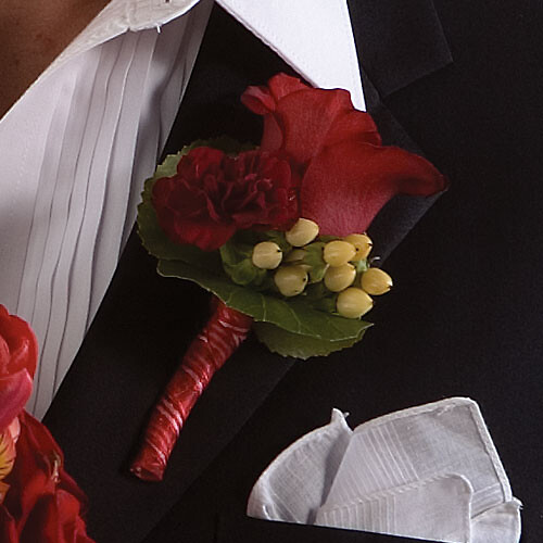 Crimson Crush Boutonniere